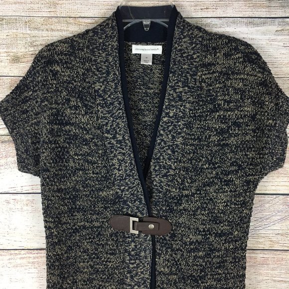 Christopher & Banks Sweater Vest Cardigan Short Sleeve - Picture 2 of 11